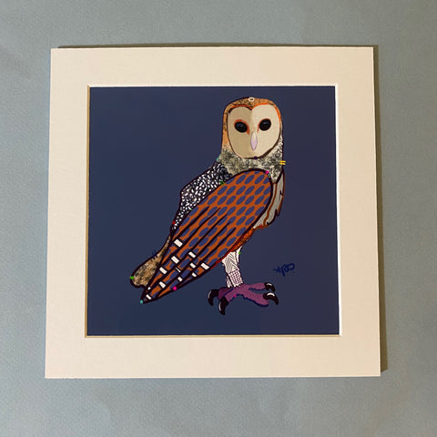 "Owl." Matted Print