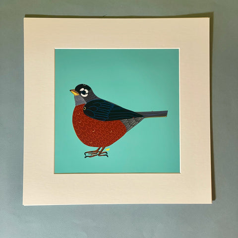 "Robin." Matted Print