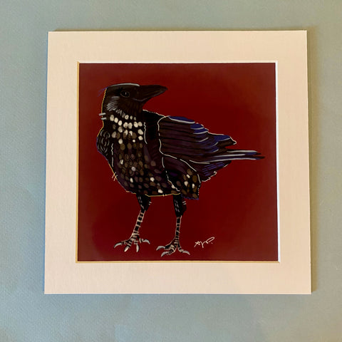 "Raven." Matted Print