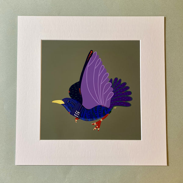 "Starling." Matted Print