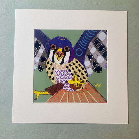 "Kestrel." Matted Print