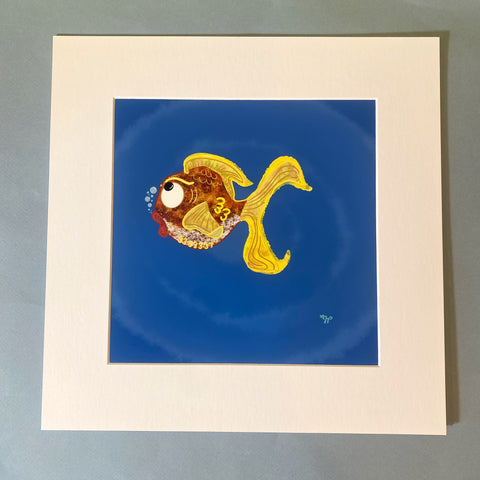 "Goldfish." Matted Print