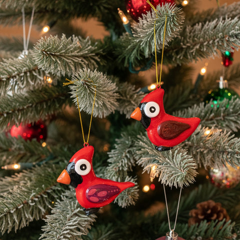 Cardinal Hand Sculpted Ornament