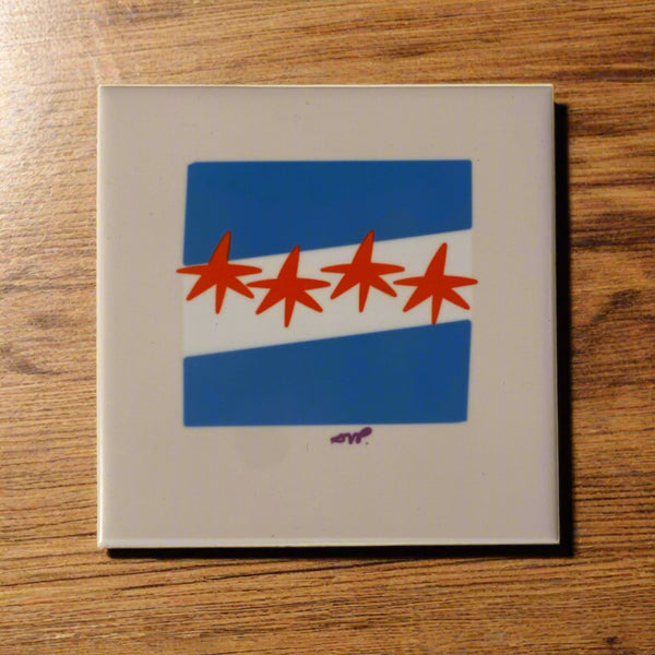 Chicago Flag Coaster