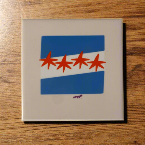 Chicago Flag Coaster