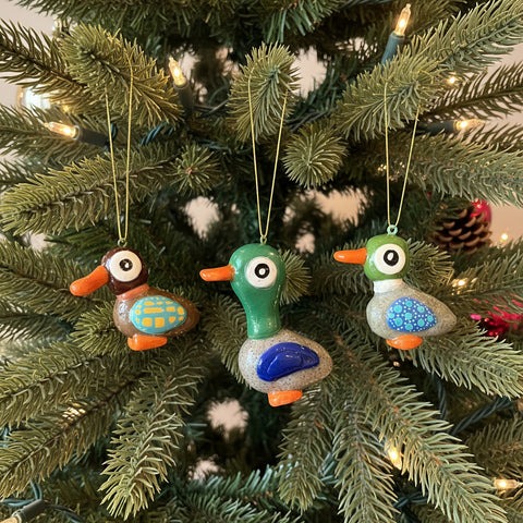 Duck Hand Sculpted Ornament
