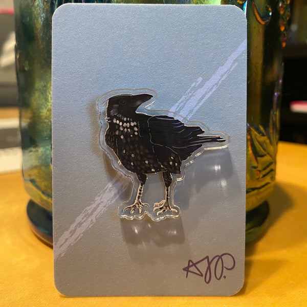 Acrylic Pin (Raven)