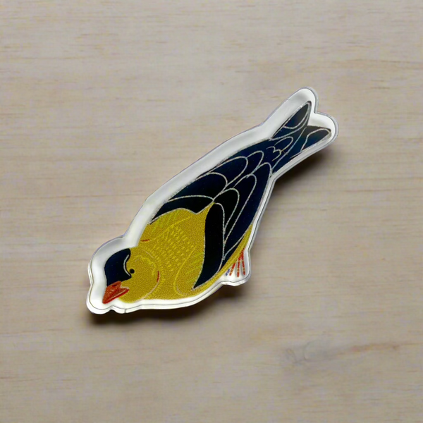 Acrylic Pin (Goldfinch)