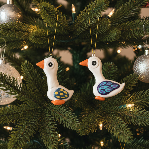 Goose Hand Sculpted Ornament