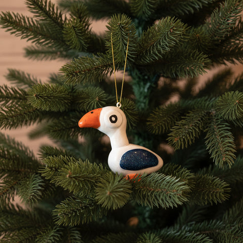 Gull Hand Sculpted Ornament