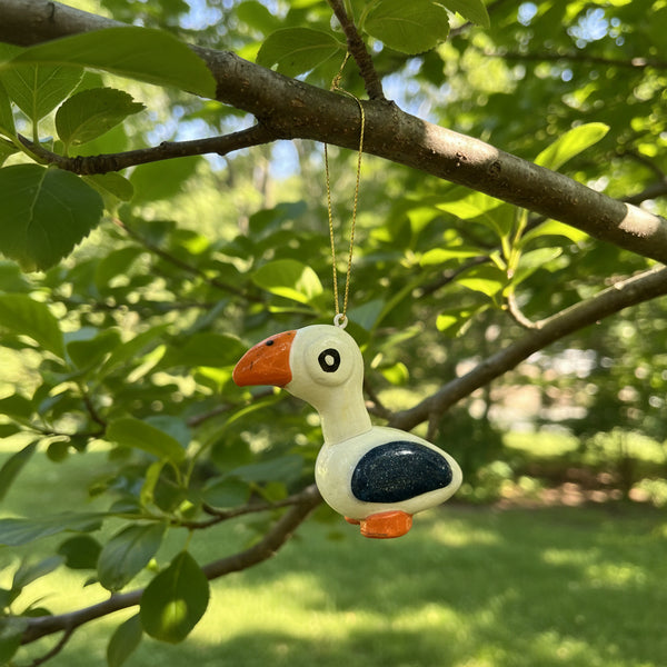 Gull Hand Sculpted Ornament