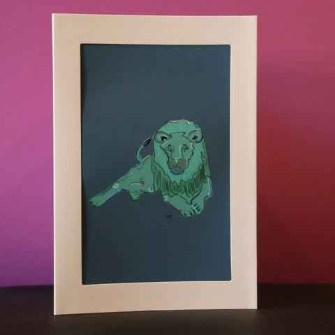 Lion Greeting Card