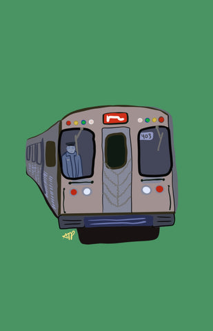 El Train Greeting Card