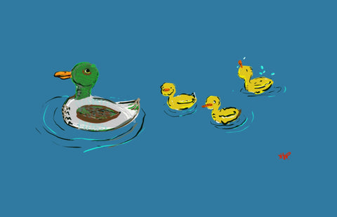 Ducklings Greeting Card