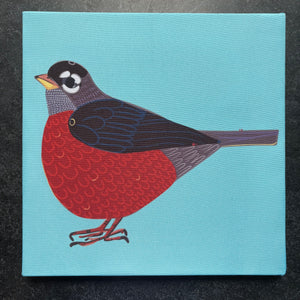 "Robin." 12x12 Canvas Print