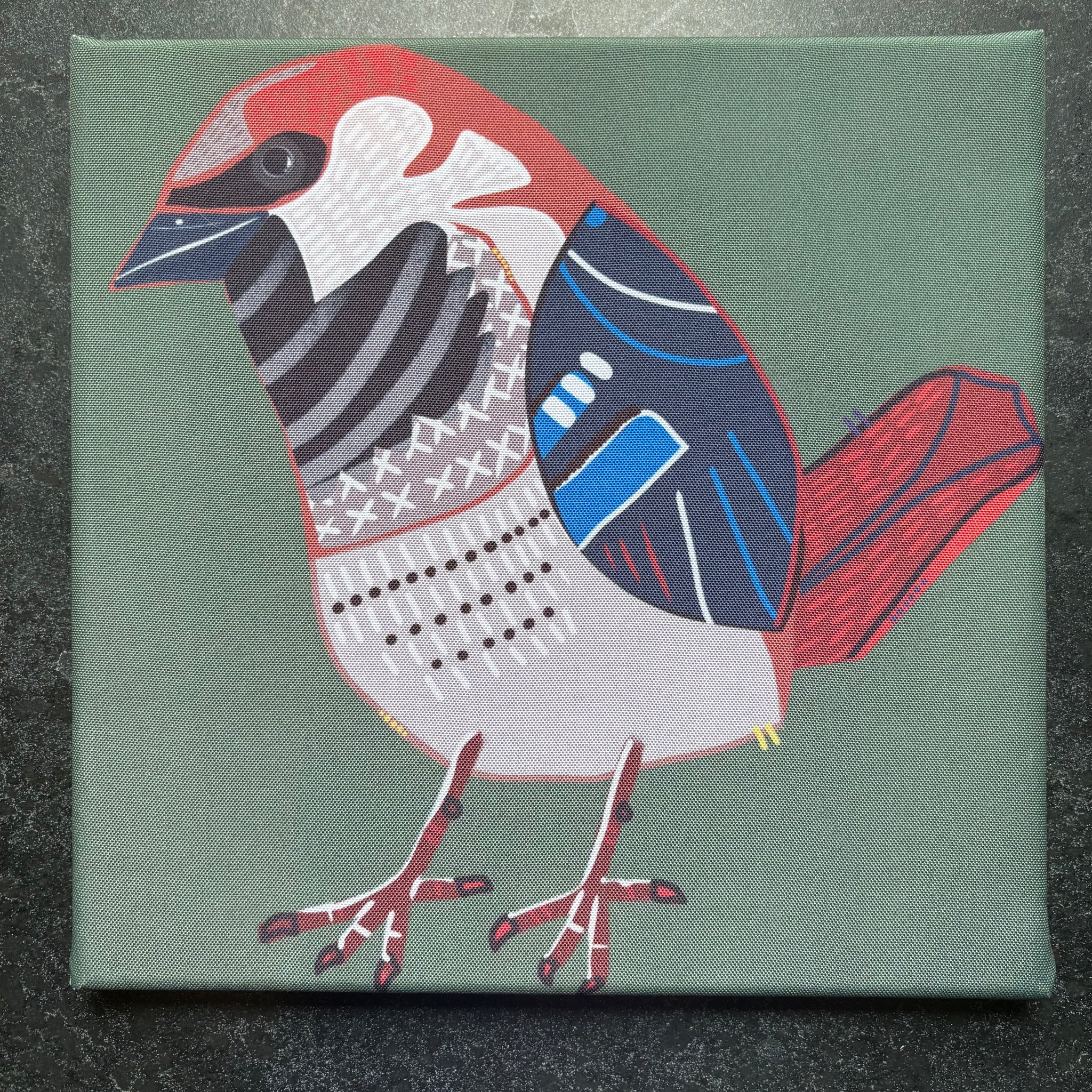 "Sparrow." 12x12 Canvas Print