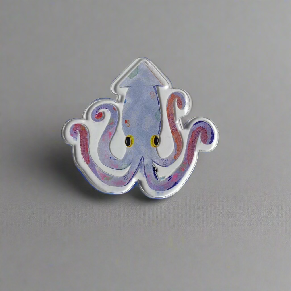 Acrylic Pin (Kraken)