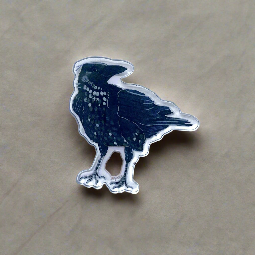 Acrylic Pin (Raven)