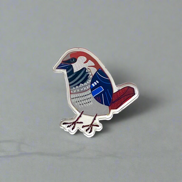 Acrylic Pin (Sparrow)