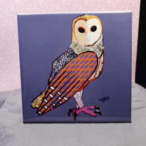 “Owl.” Art Tile