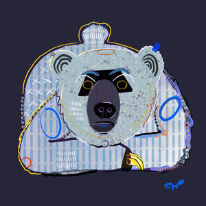 “Polar Bear.” Matted Print