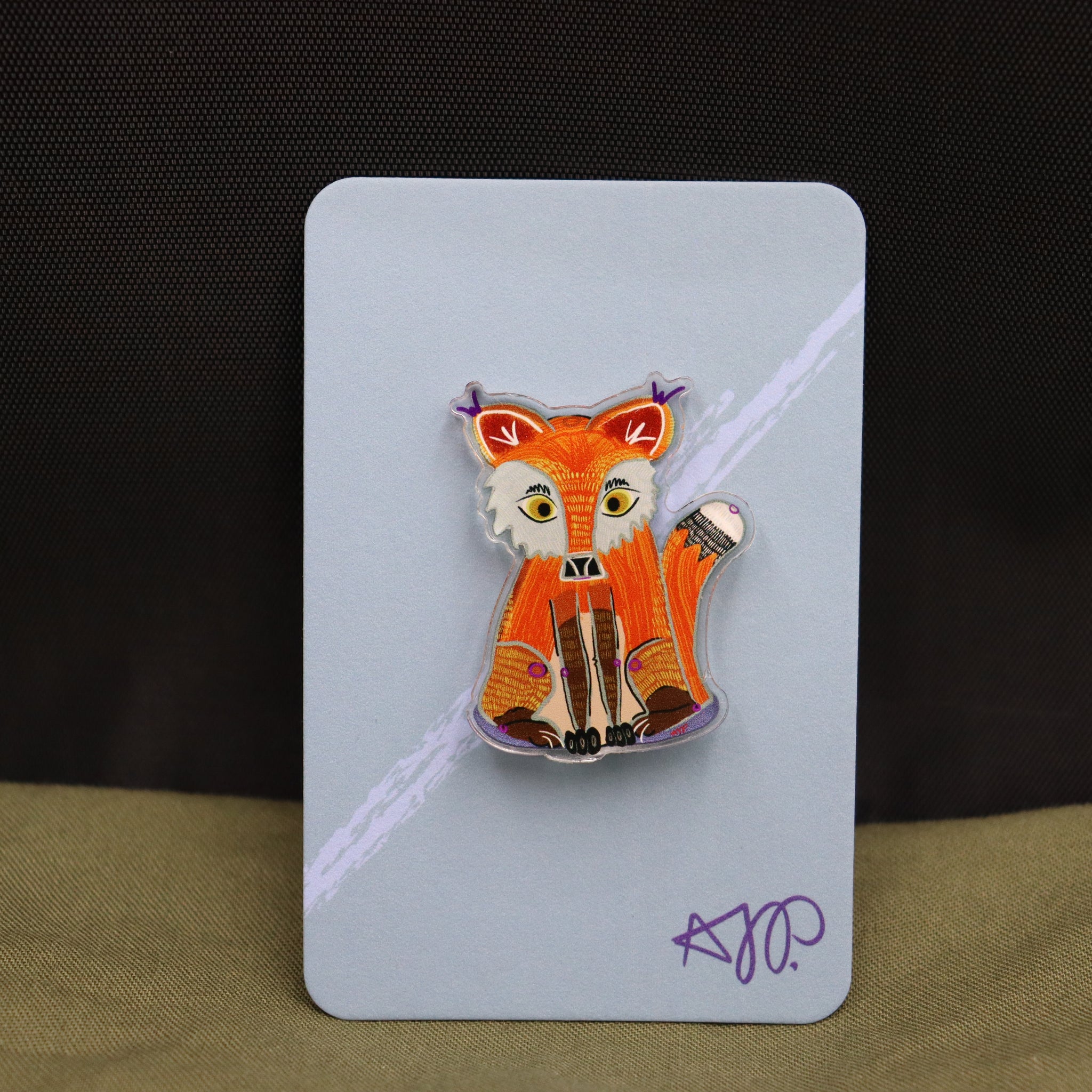 “Fox.” Acrylic Pin
